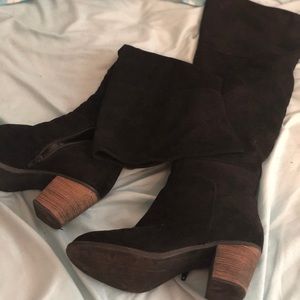 Over the knee heel boots